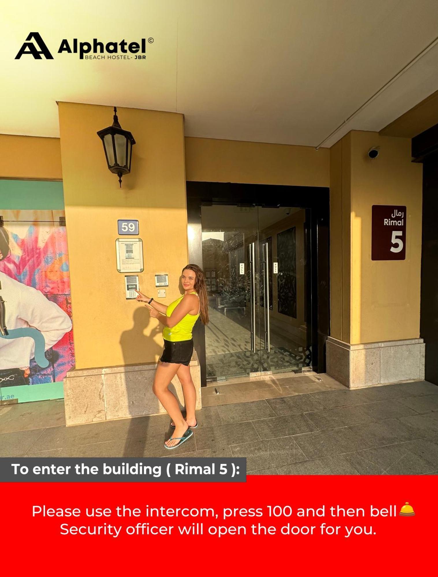 Alphatel Beach Hostel Jbr Dubai Exterior photo